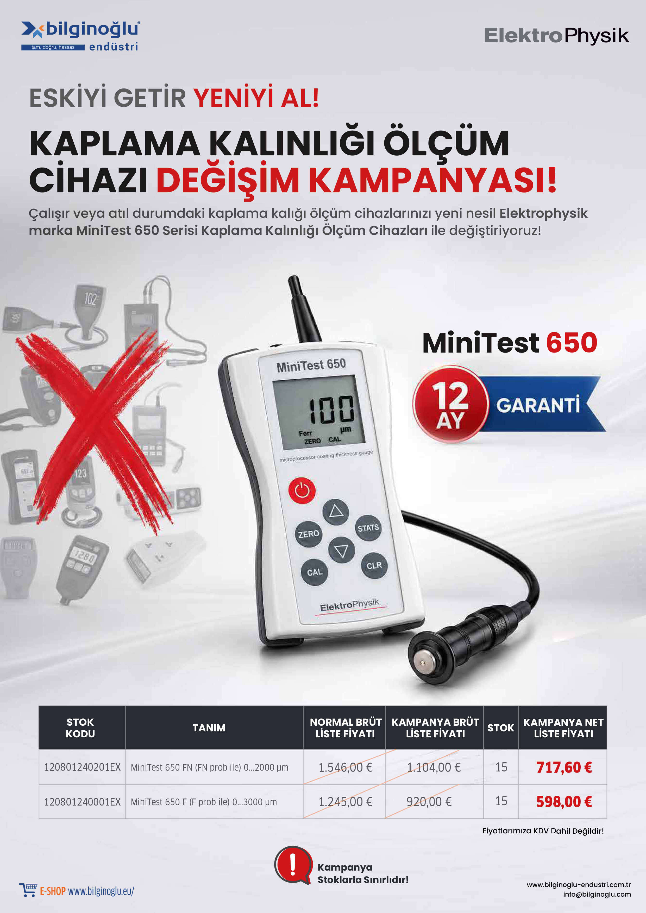 Kaplama Kalınlığı Ölçüm Cihazı Değişim Kampanyası...