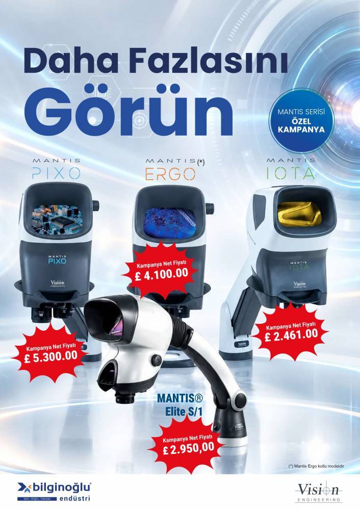 Vision Engineering MANTIS Seris Mikroskoplarda Özel Kampanya